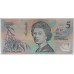 AUSTRALIA 1992 . FIVE 5 DOLLARS BANKNOTE . FRASER/COLE . FIRST PREFIX AA00